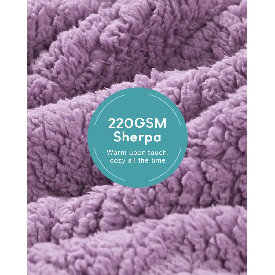 Jacquard Weighted Blanket 15 lbs for Adults Queen Twin Full Size Fuzzy Sherpa Fleece Weighted Throw Blankets 60x80 in for Relax