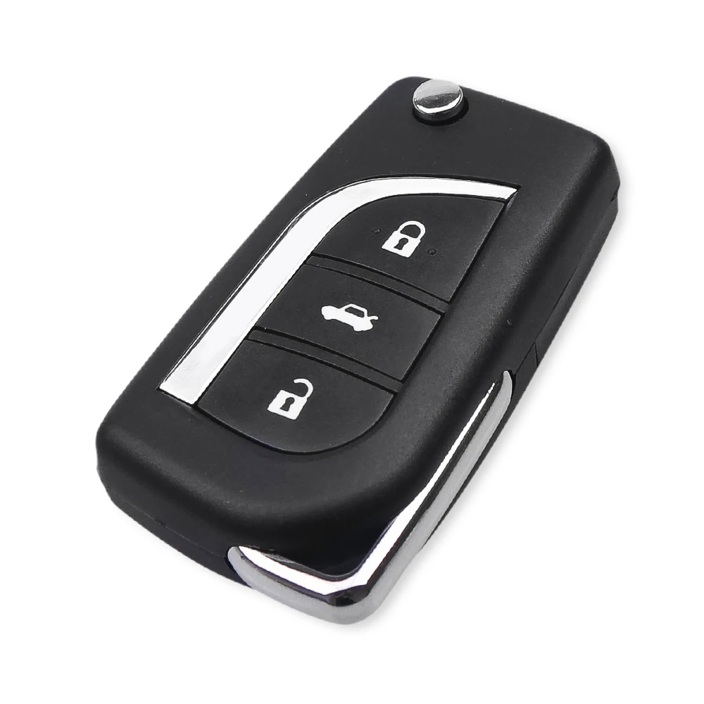 3 Button Flip Remote Key Shell Cover Fit For Toyota Camry Levin Corolla Reiz Highlander Key Case TOY48 Blade 2014