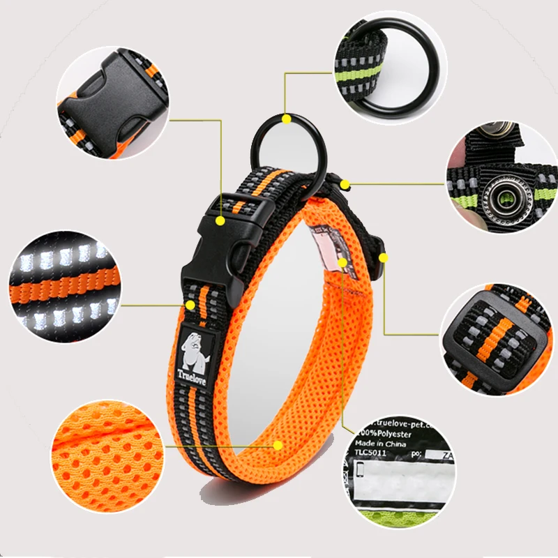 Winhyepet Dog Collar Comfort Padded with Buckle Traveling Walking Collar Tactical Dog Suplies 11 Colors Size XXS-XXXL dog collar,pet collar