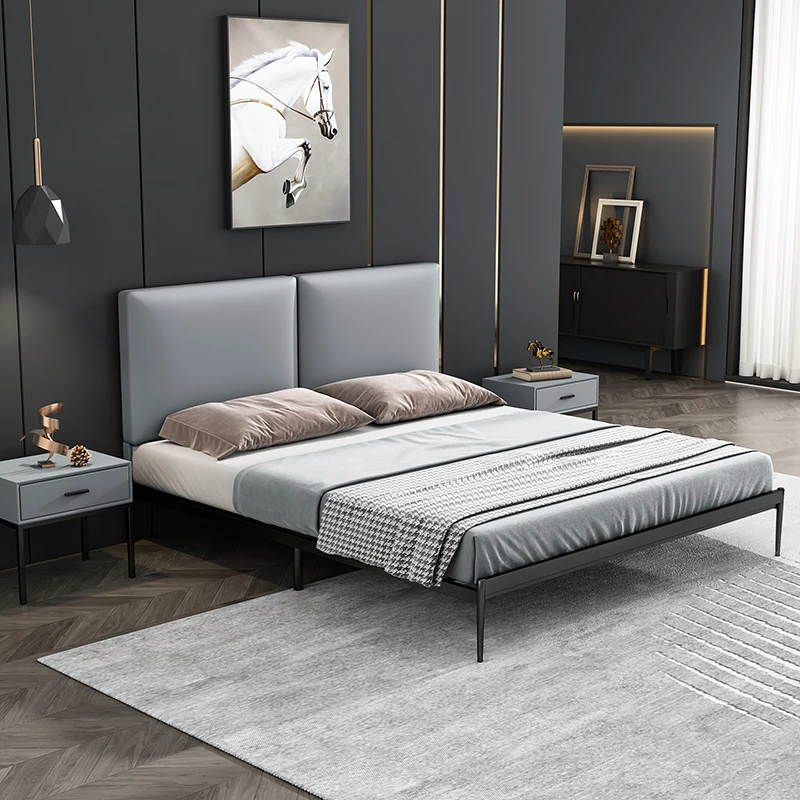 Living Room Hotel Beds Upholstered Luxury Comforter Bed Beauty Bunk Japanese Full Double Single Hogar Muebles Nordic Furniture