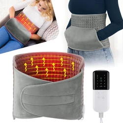 Electric Heating Pad and Support Belt for Targeted Comfort and Warmth (EU Plug - With Pocket)