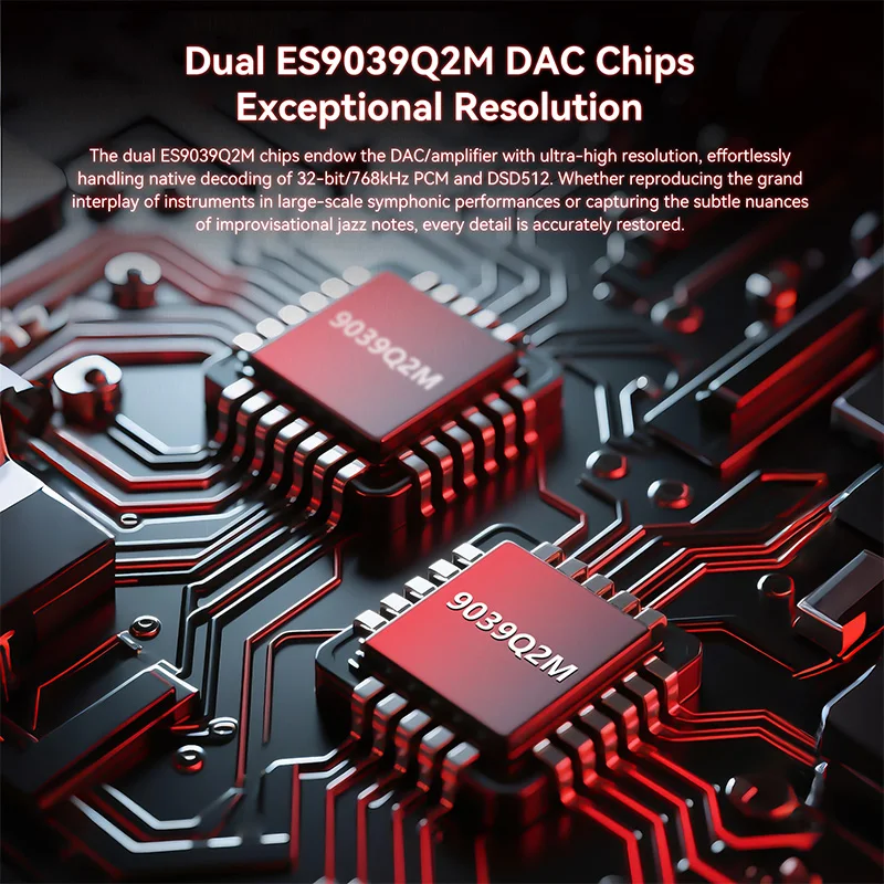 KBEAR TRI TK3 완전 밸런스드 DAC & 헤드폰 앰프 듀얼 ES9039Q2M QCC 칩 5000mAh 장시간 배터리 수명