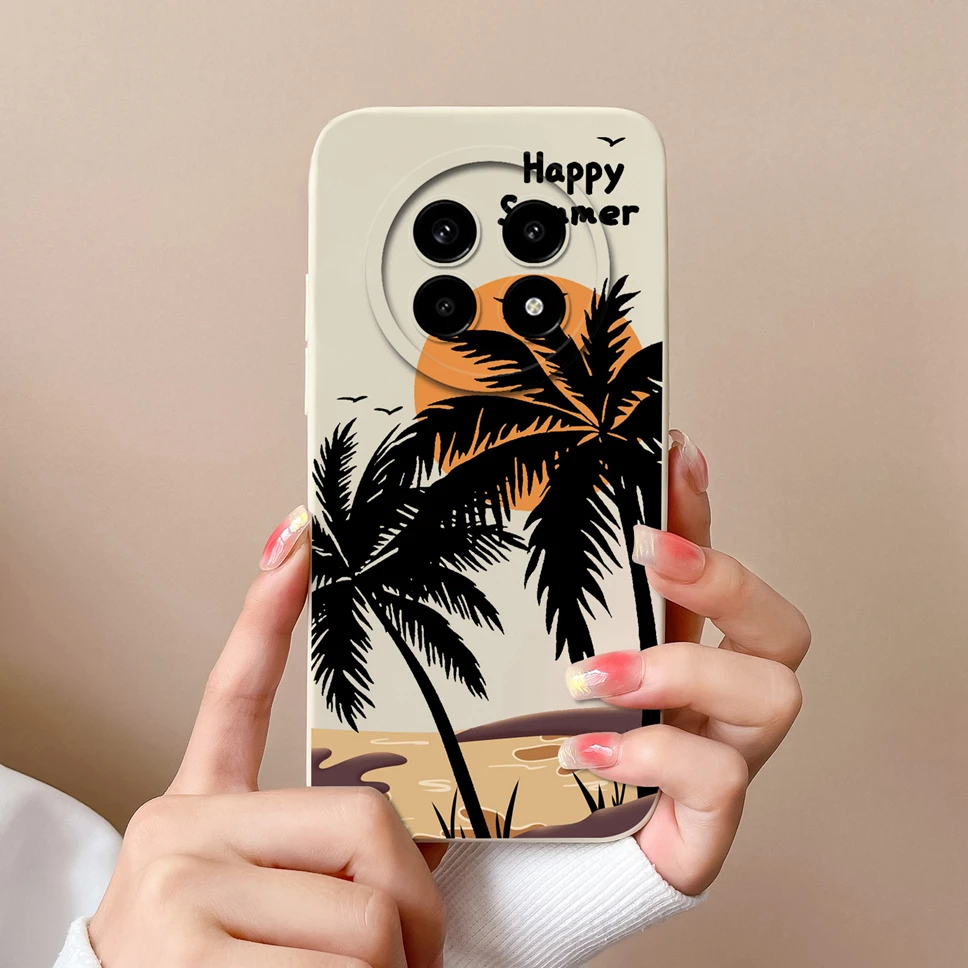 Fashion Aesthetic Style Soft Silicone Shockproof Protective Phone Case - Anti Slip Back Cover