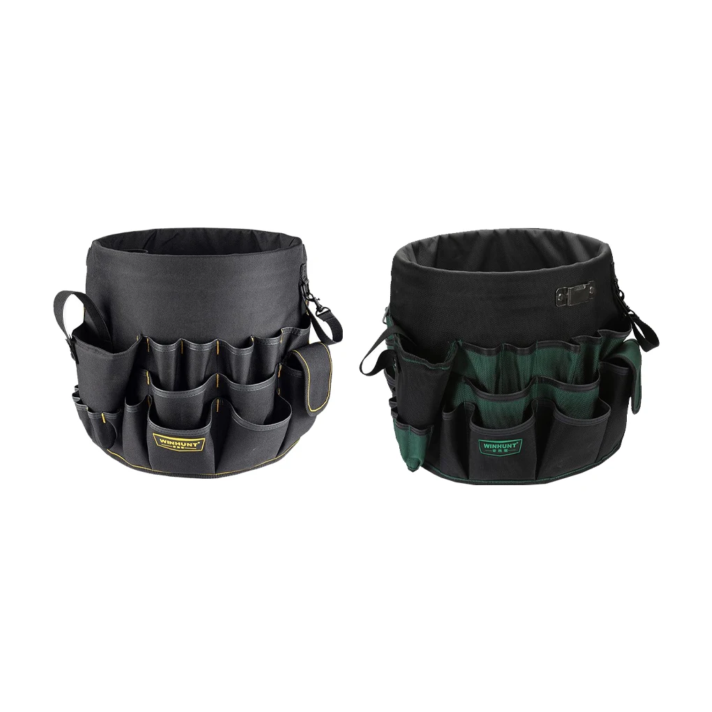 

Garden Tool Bag Oxford Organizer Bucket Pouch Multi-function Yards