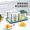 Cup Drying Rack Dust-proof Glass Cup Drainer Holder Stand Detachable Bottle Dish Drying ShelfStorage Tray Kitchen Supplies 4