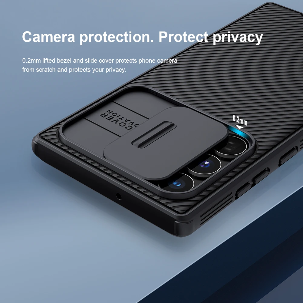 for Samsung Galaxy S25 S24 S23 S22 Ultra Case Nillkin CamShield Slide Camera Back Cover for Samsung S24 FE S23 Plus Lens Case 3