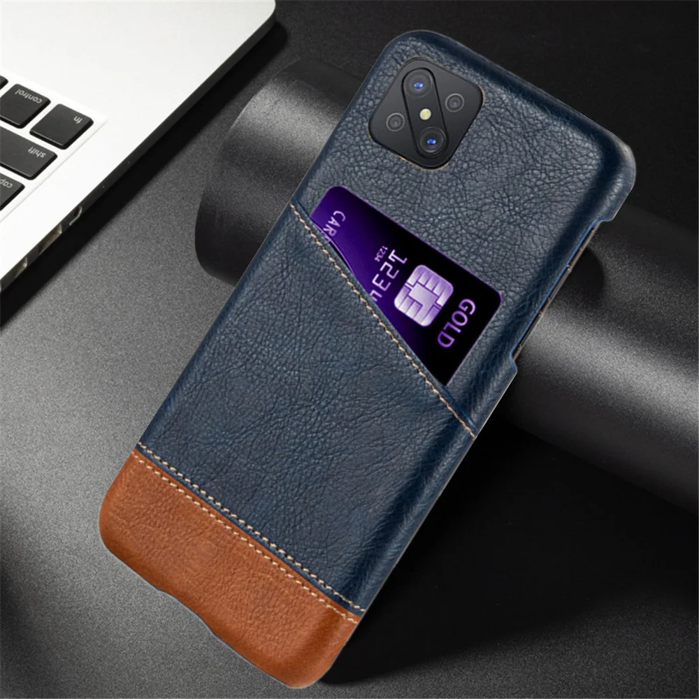 

Luxury Case For Oppo Reno 4Z 5G Case Mixed Splice PU Leather Credit Card Cover For Oppo Reno 4 Z 5G Case For Reno4 Z 6.57inch