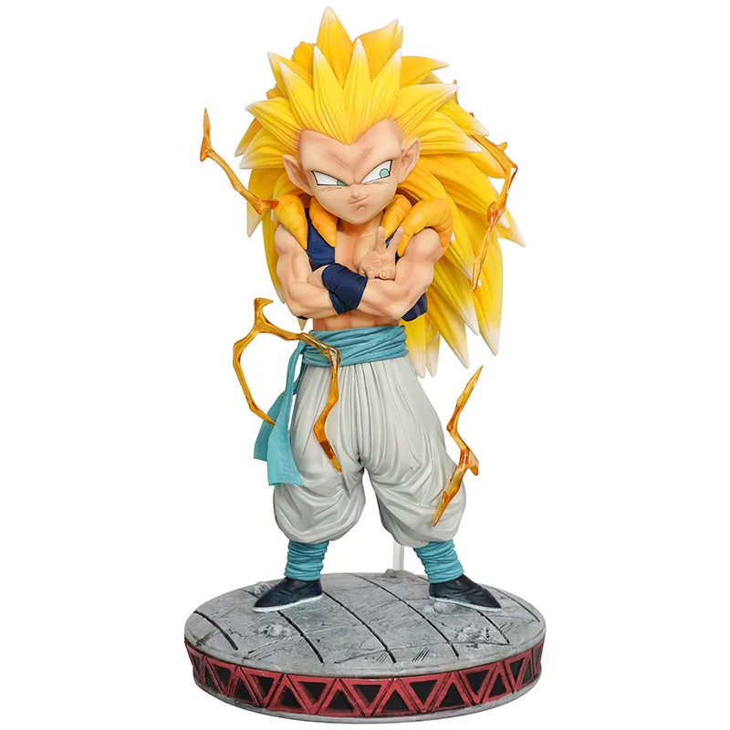 thumbnail image 1 of Anime Dragon Ball Z Super Saiyan 3 Son Goku Trunks Gotenks Battle Ver. PVC Action Figure Statue Collection Model Kids Toys Doll, 1 of 4