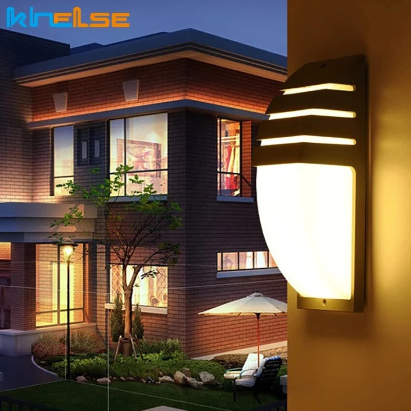 10W LED Wall Light Waterproof Porch Lights Radar Motion Sensor Villa Courtyard Garden Outdoor Lighting wall light