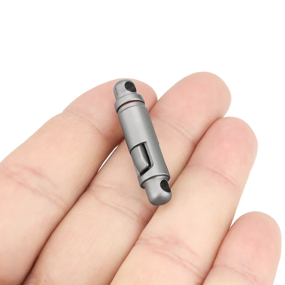 Titanium Buckle Keychain Accessories Titanium Alloy Quick Hook Buckle Outdoor Small Tool Elastic Fastener Keyring