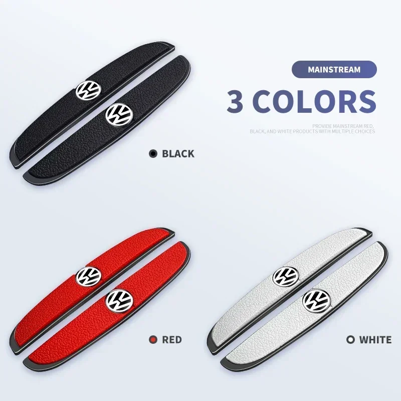 4Pcs 자동차 도어 범퍼 고무 충돌 방지 스티커 폭스 바겐 마즈다 오펠 닛산 스코다 푸조 시트로엥 렉서스 다치아 테슬라