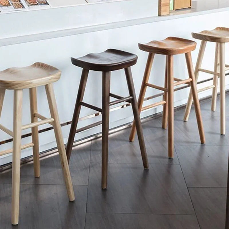Minimalistic Writing Bar Chairs Chair High Stool Bar Chairs Outdoor Kitchen House Tabouret Pliant Wood Living Room Furniture