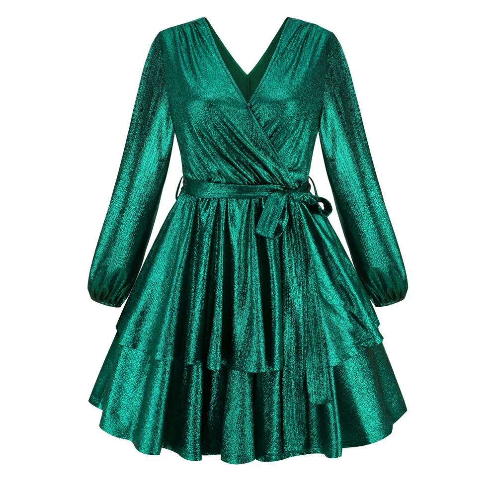 Vintage Party Dress Burgundy V Neck Sexy Club Dress New Shiny Gold Women Long Sleeve A Line Ruffles Mini Cocktail Dress 9 LQ492-lv- (5).jpg