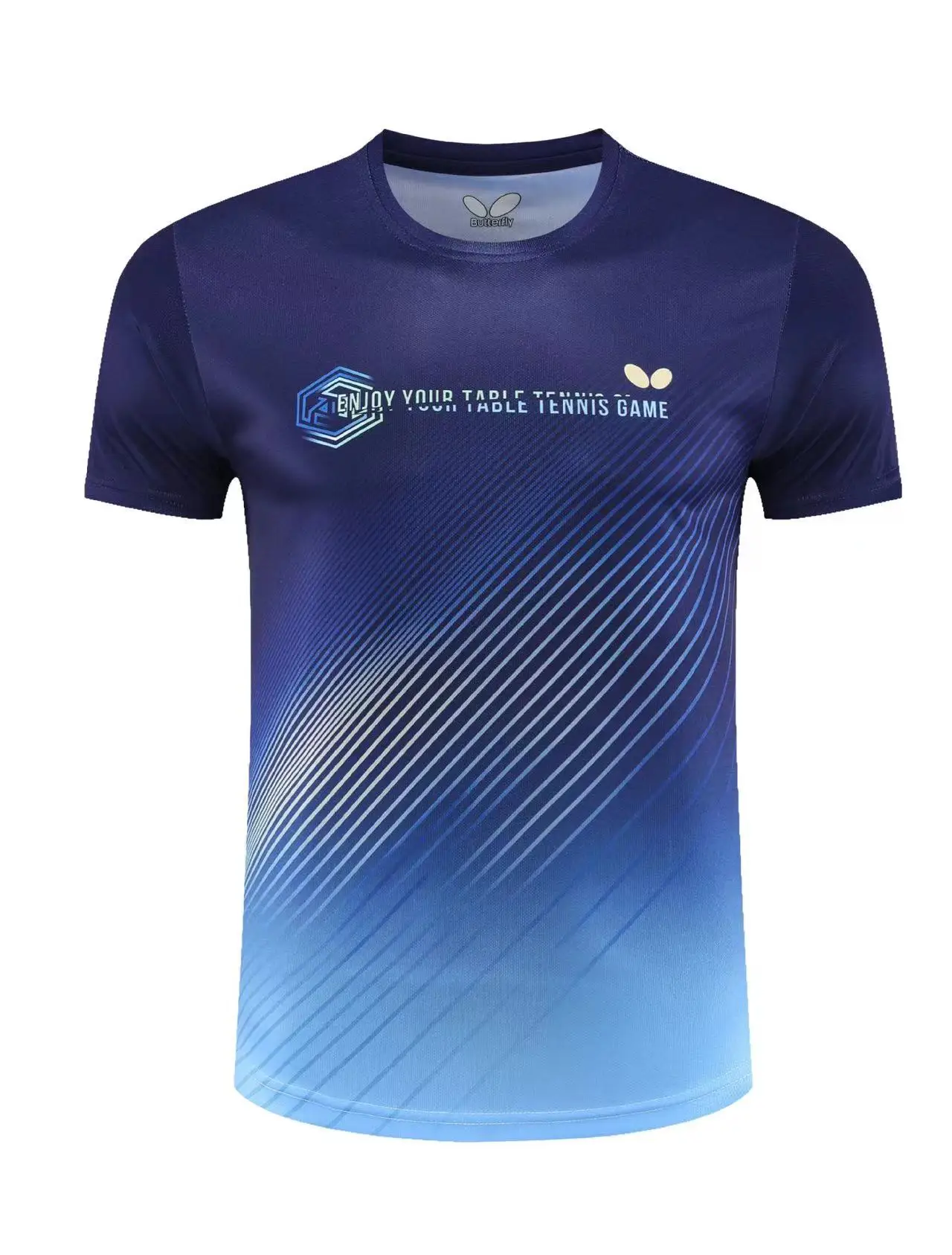 New men's and women's table tennis clothes quick dry breathable short sleeve top men's and women's training clothes
