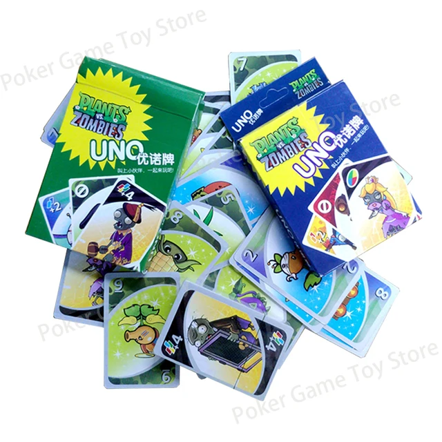 Board Game UNO Plants Vs Zombies Unos Card Gamed Gargantuar Pirate Zombie Table Games Playing Card Toy for Kids Children Gifts 6