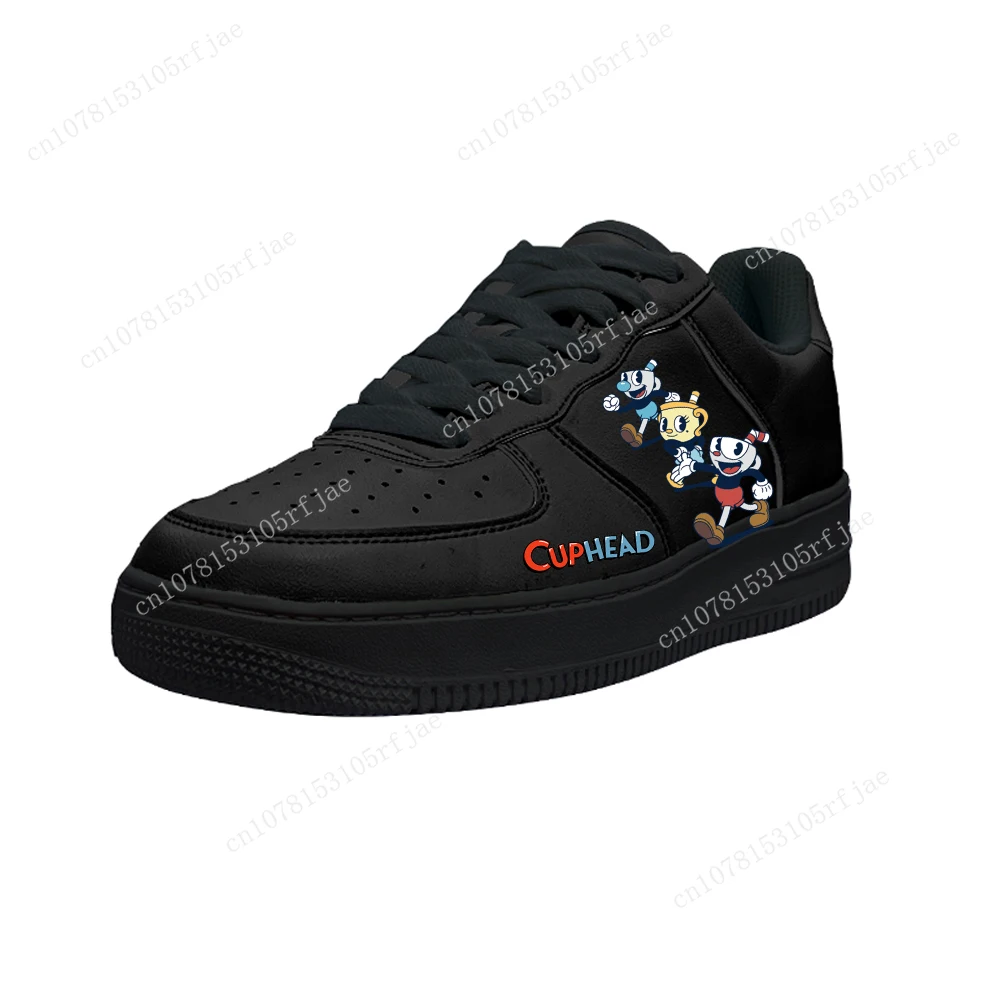 Cupheads Shoes AF Basketball Mens Womens Teenager Cartoon High Quality Running Sports Flats Force Sneakers Custom Made Shoes 2