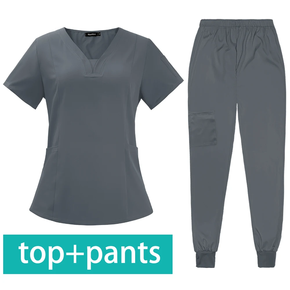 Jogger Sports Suit High Quality Solid Color Women's New Medical Operating Room Medical Uniform Scrubs Doctor Nurse Suit Unisex medical uniform