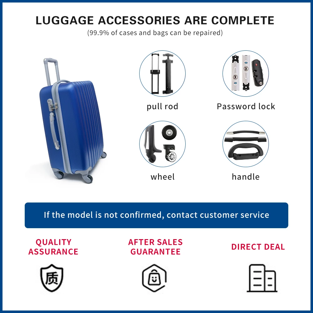 Kit De Réparation Pour Valise Samsonite - Poignée Télescopique - Occasion Fonctionnel