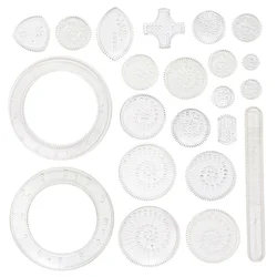 Painting Set Ruler Child Kids Suit Educational Toys Plastic Beautiful Drawing