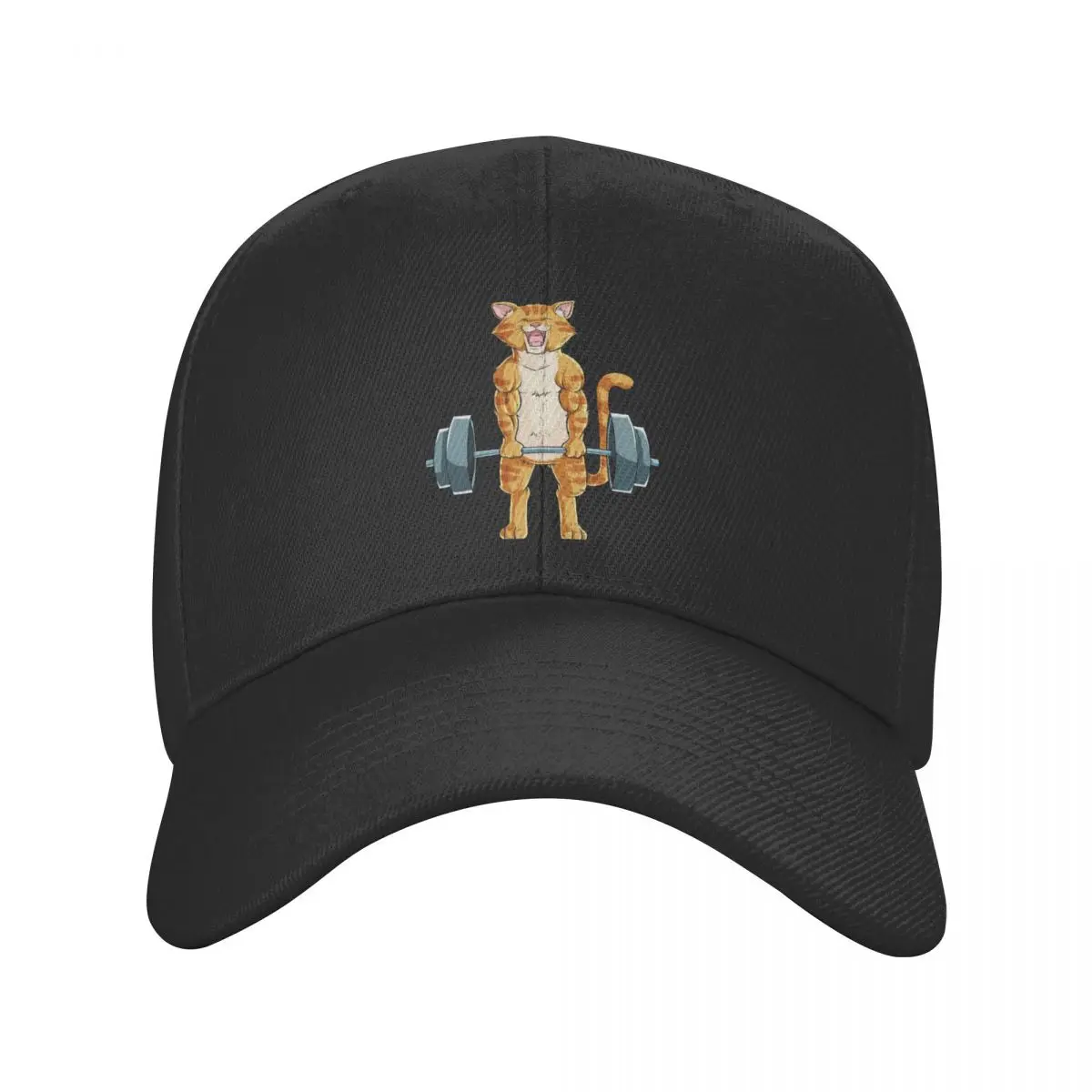 

Funny Cat Deadlift Powerlifting Baseball Cap for Men Women Adjustable Adult Awesome Cats Gym Dad Hat Hip Hop Snapback Caps