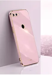 Sleek 6D Plated Shiny Soft Silicone Shockproof Phone Case for OPPO R15 Pro (PURPLE)