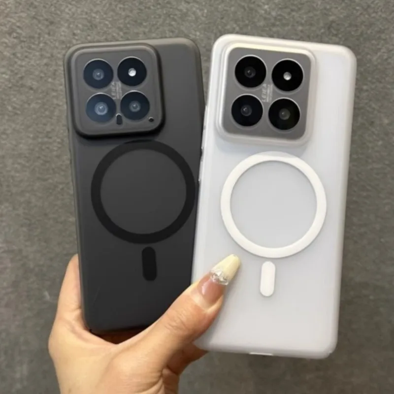 Ultra Thin Matte Transparent Magnetic Phone Case with Magsafe Compatibility