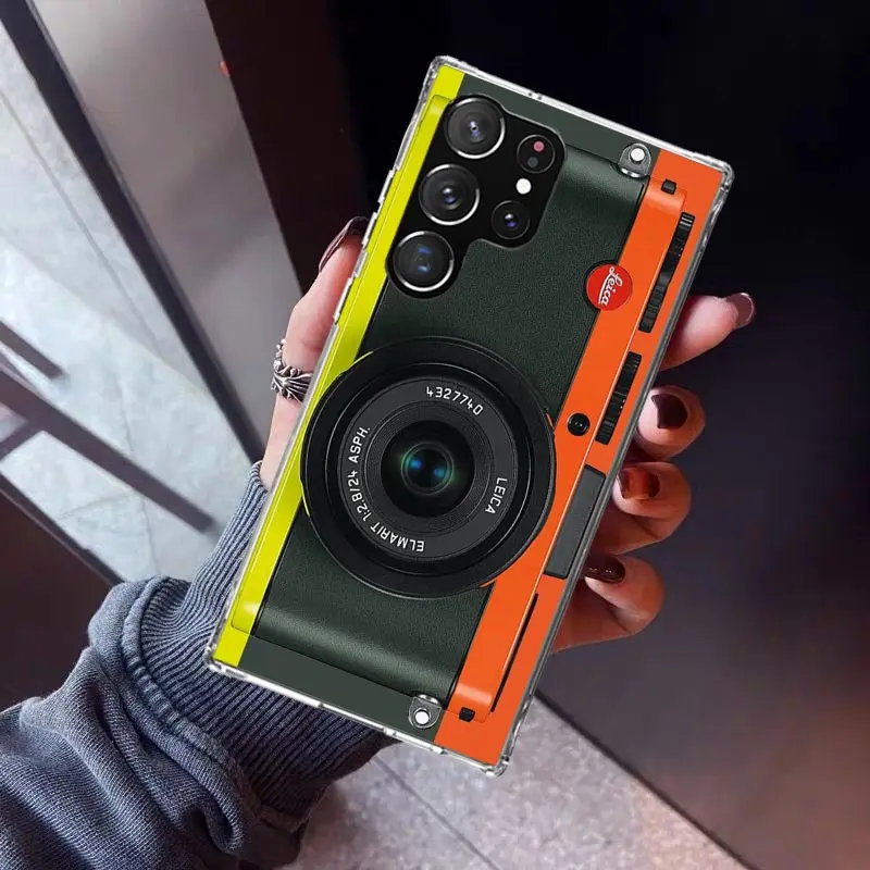 Fashion Classic Camera Lens Style Phone Case - Silicone Printed Cover