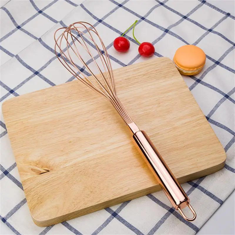 Gold Stainless Steel Egg Beater Hand Whisk Egg Mixer 1Pcs Baking Cake Tool Baking Set Home Tools Kitchen Accessories