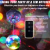Remote Control Disco Ball Rotating Motor  5RPM--10RPM Adjustable Speed,Plug/Battery Powered Mirror Ball Motor  Ball Not Include 2
