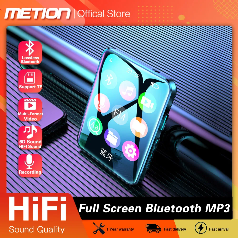 Новинка 2022 MP3-плеер Bluetooth полноэкранный плеер портативный mp3-плееры 16 Гб