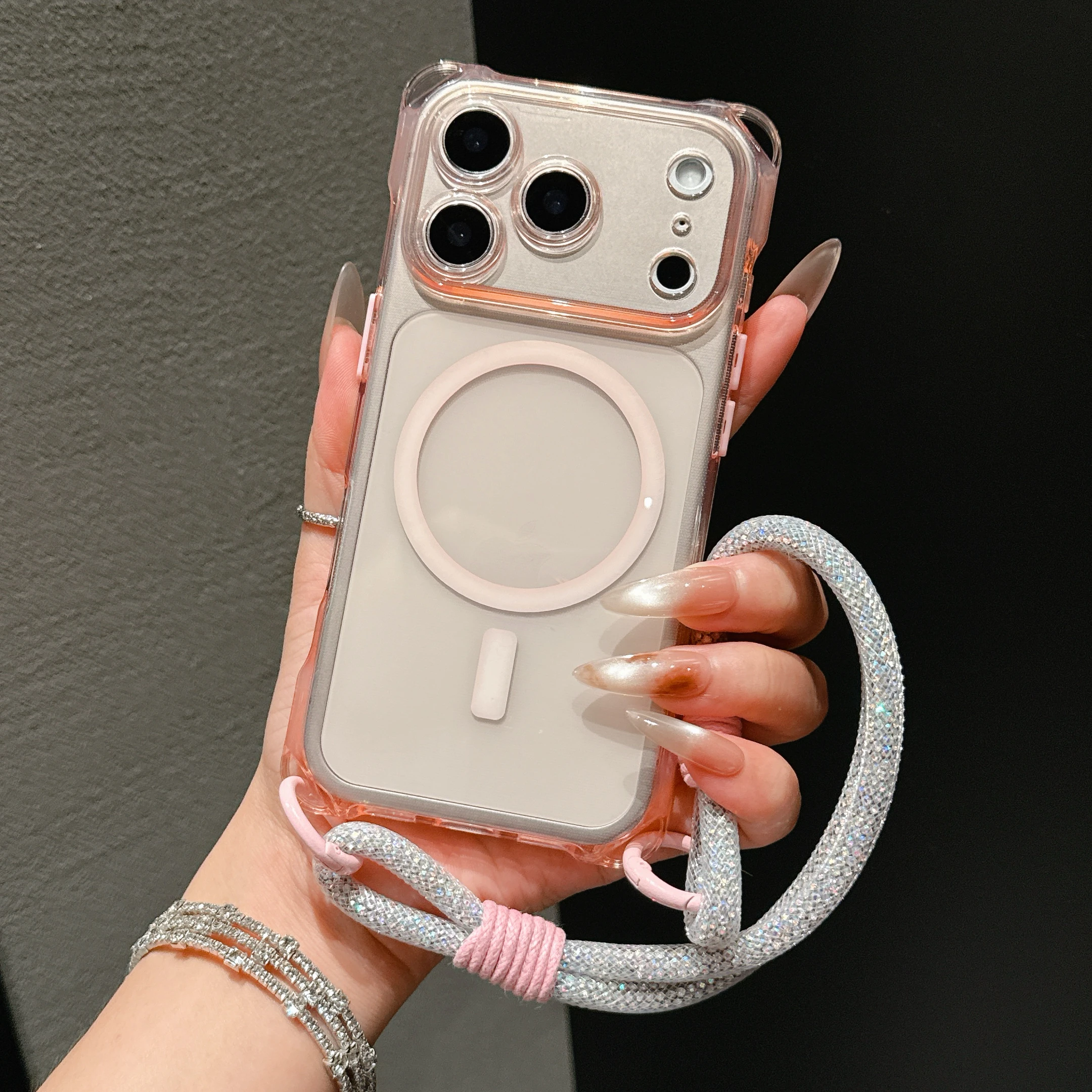 Premium Hanging Strap Phone Case - Anti-Drop, Magnetic Attachment, Superior Protection