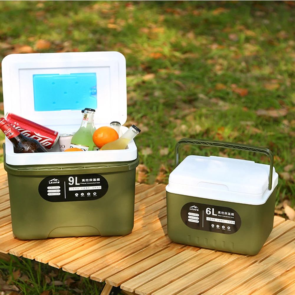 Refrigerador de 6L/9L para cerveza, nevera para coche, Mini nevera, vajilla  de Picnic, preservación de calor/frío, suministros para acampar al aire  libre - AliExpress