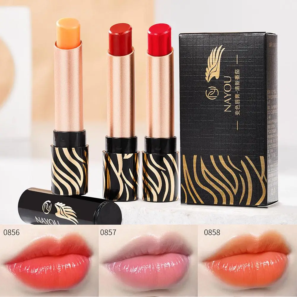Transparent Moisturizing Color Changing Lipstick Carotene Temperature Changing Lipstick Long Lasting Moisturizes Lip Balm