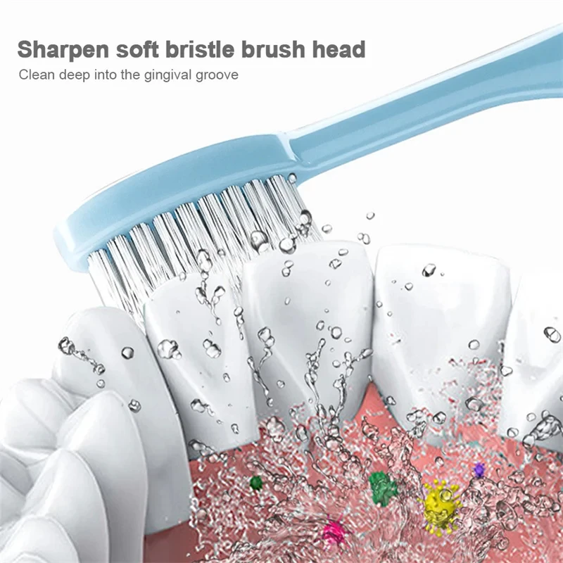 Travel Portable Folding Toothbrush Integrated Camping Hiking Outdoor Easy To Carry Plastic Toothbrush Toothpaste Storage Set