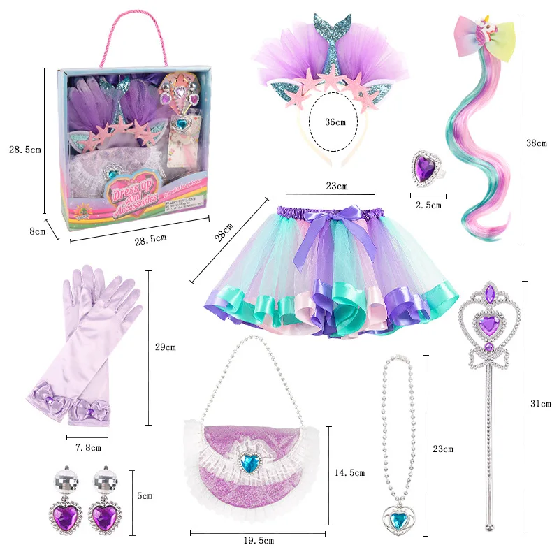 Dress for Girl Mermaid Dress Pink Clothes Girls Luxury Sequin Princess Cosplay Carnival Party Kid Costume for Little Girls