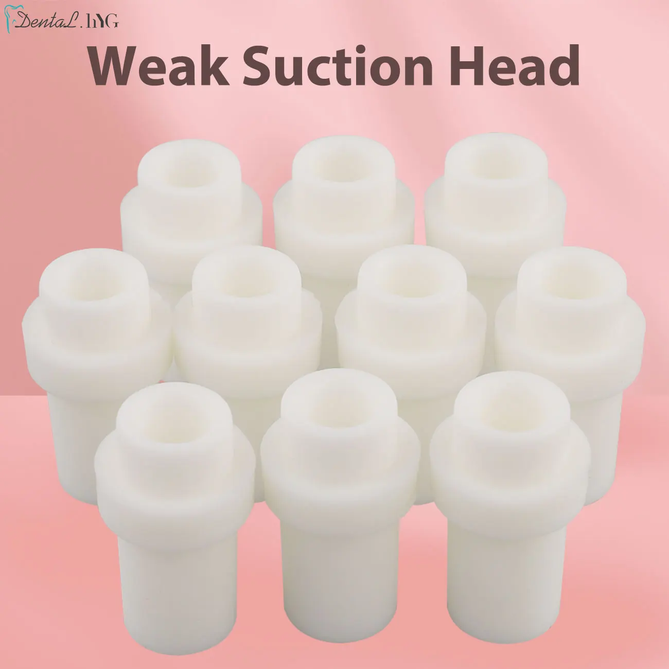 10pcsPlasticDentalWeakSuctionHeadSuctionAdaptorSwivelConvertor