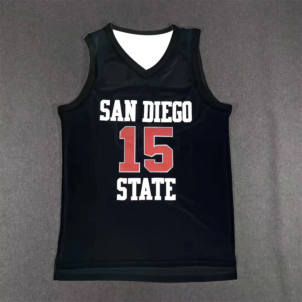 Men Basketball Jersey NCAA San Diego State University Leonard No.15
