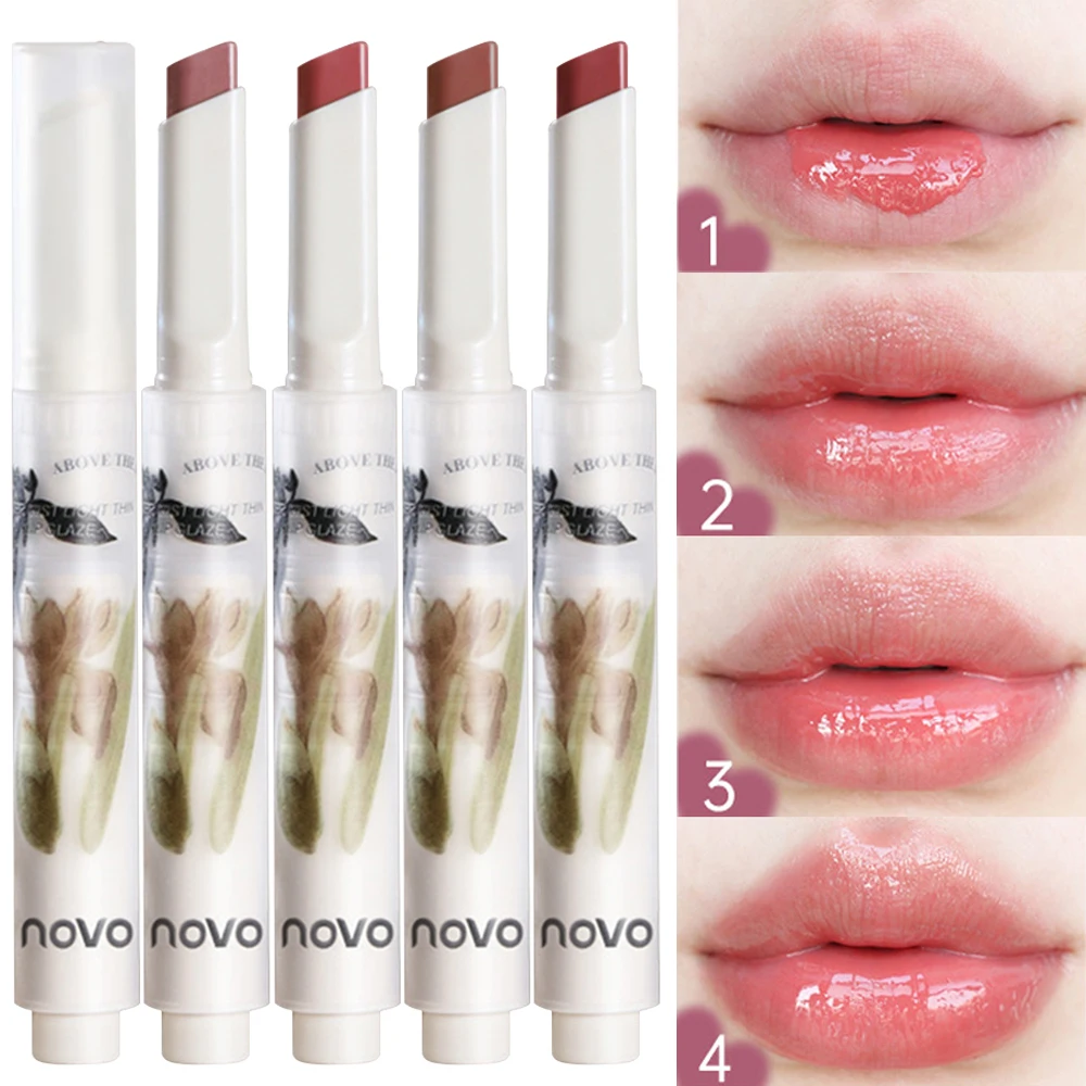 Moisturising Lipstick Waterproof Pen Flower Jelly Water Lip Gloss Clear Light Hydrating Lip Tint Non-stick_voghion.com