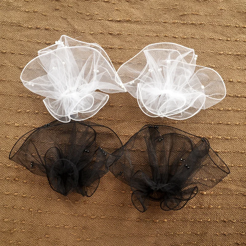 1 Pair Spring Summer Sexy Party Lace Gloves Women Sunscreen Short Gloves Fingerless Driving Gloves Half Finger Mittens Elastic