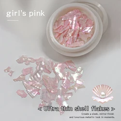 Kaniu Iridescent Shiny Shell Nail Art Decorations - Ultra Thin Fragments (01 - 1pc)