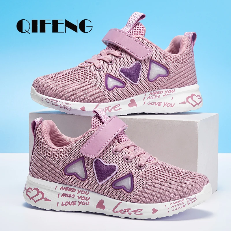 

Fashion Children Mesh Casual Shoes Girl Sneakers Kids Summer Sport Footwear Kids Shoes Light Shoes Cute Pink Flat Shoes Autumn