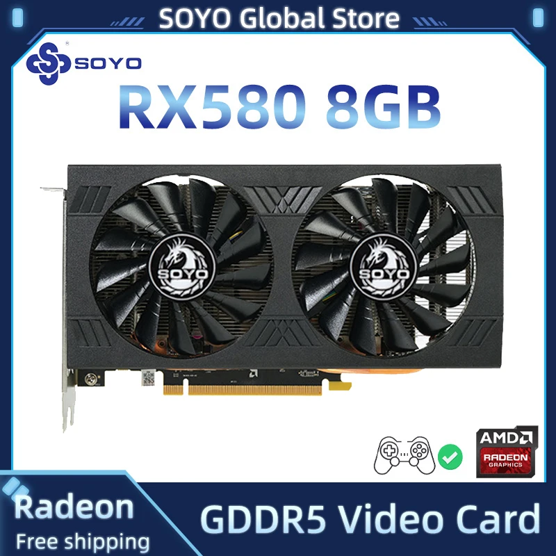 Amd 8gb Graphics Card Gaming Graphics Card Graphics Card Rx580