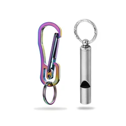 Premium EDC Self - Defense Keychain with Emergency Whistle (Colorful And Whistle)