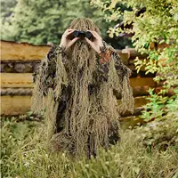 JOAXOR Ghillie Suit Gilly Hunting Suits Pants 3D Leaf Camo Camouflage Coveralls Youth Adult Lightweight Clothes - Image 5