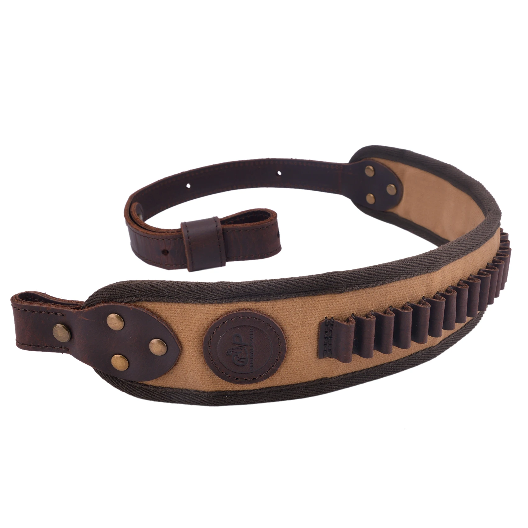 LeatherRifleGunSlingRifleShoulderStrapPaddingAmmoHolderFor