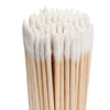 500pcs Disposable Wooden Cotton Swabs Eyebrow Eyeline Lips Makeup Aid Tools Ultra-fine Tip Head Nails Ear Cleaning Cotton Sticks 3