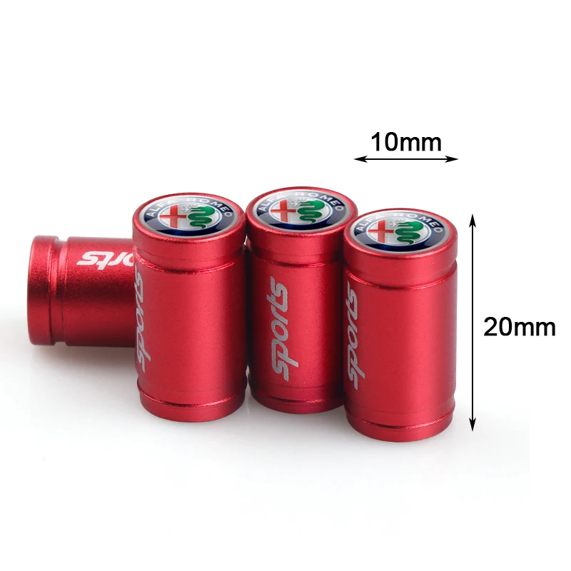 4-Piece Anti-Theft Car Wheel Valve Caps - Premium Auto Accessories