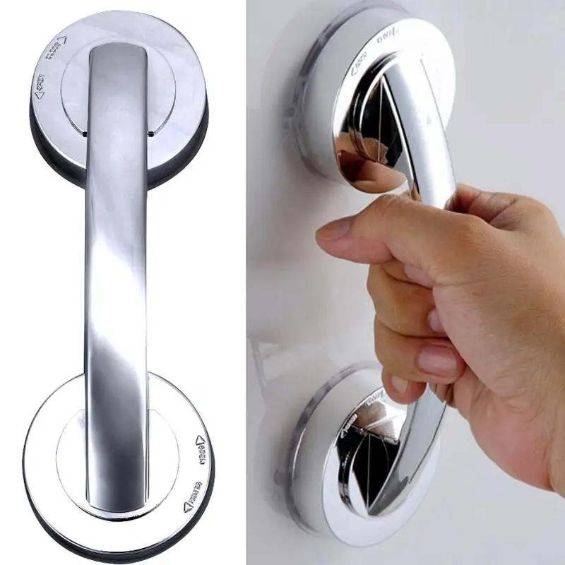 Bathroom Suction Cup Style Handrail For Resort Hotel Accommodation Household Bathroom Shower Accessories Wc Glass Door Handle bathroom handrail shower handle grab bars glass door handle