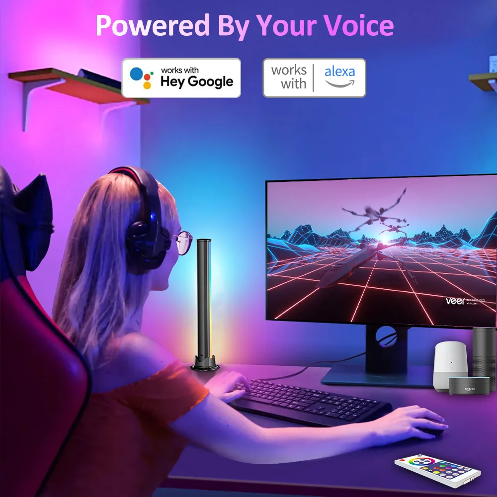 RGBIC LED ����ũž �÷ξ� ���� ����Ʈ ��, �߰� ����, ���� ����, ������ ����, ���ӿ� �����Ʈ, TV �� ��� ����