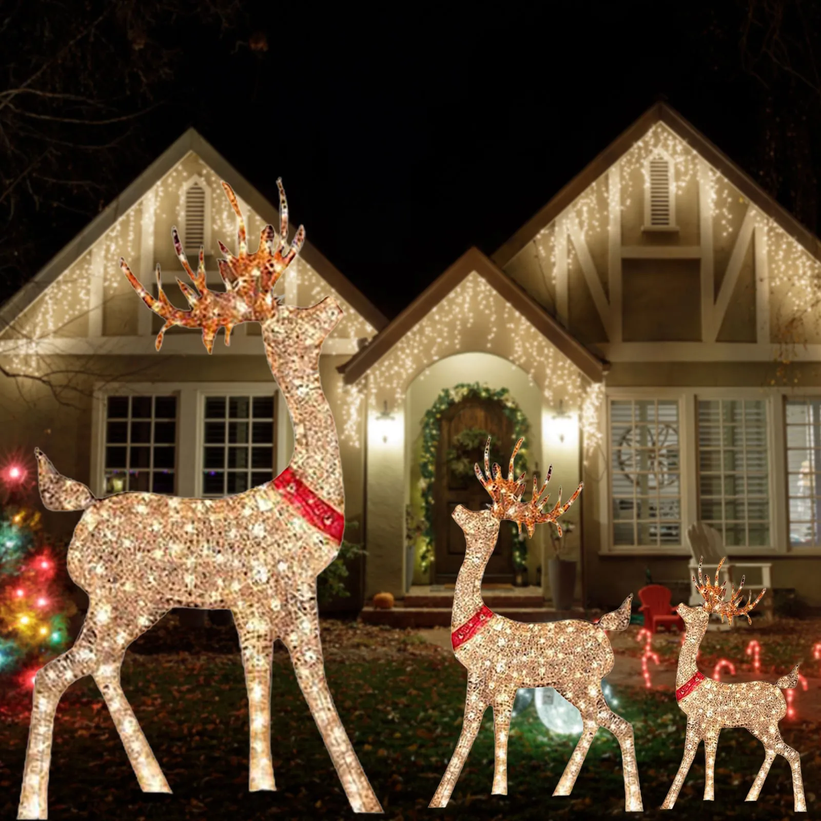 Christmas Deer Sleigh 4